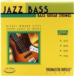 Thomastik-Infeld JF324 Jazz Flat Wound Bass Strings Short Scale Front View